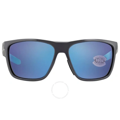 Costa Del Mar Ferg Xl Blue Mirror Polarized Glass Men's Sunglasses 6s9012 901208 62 In Blue / Grey
