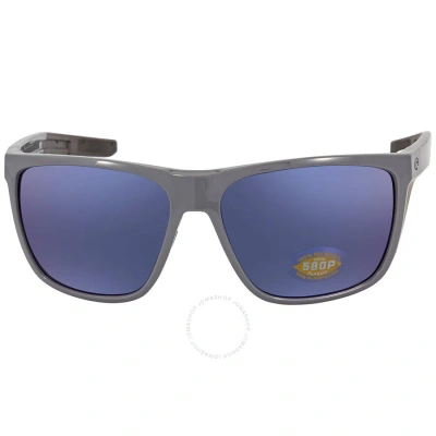 Costa Del Mar Ferg Xl Blue Mirror Polarized Polycarbonate Men's Sunglasses 6s9012 901211 62 In Blue / Gray