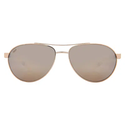 Costa Del Mar Fernandina Copper Silver Mirror Polarized Polycarbonate Pilot Ladies Sunglasses 6s4007 400710 57 In Neutral
