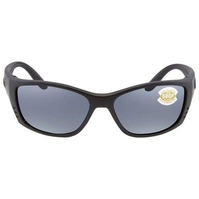 Costa Del Mar Fisch Grey Polarized Polycarbonate Men's Sunglasses Fs 01 Ogp 64