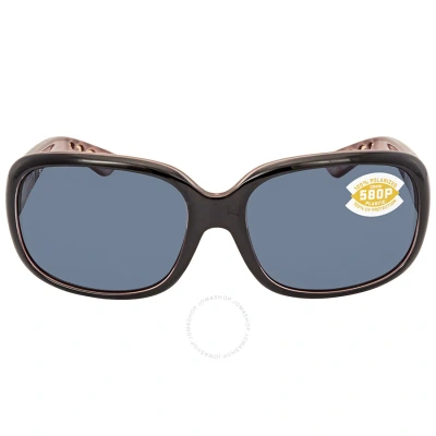 Costa Del Mar Gannet Grey Polarized Polycarbonate Ladies Sunglasses Gnt 132 Ogp 58 In Black / Gray / Grey