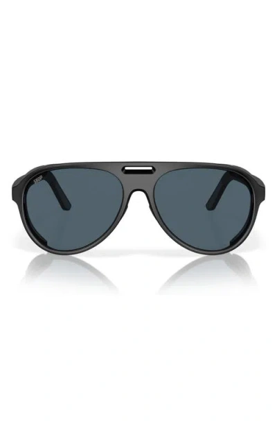 Costa Del Mar Grand Catalina 59mm Polarized Pilot Sunglasses In Black