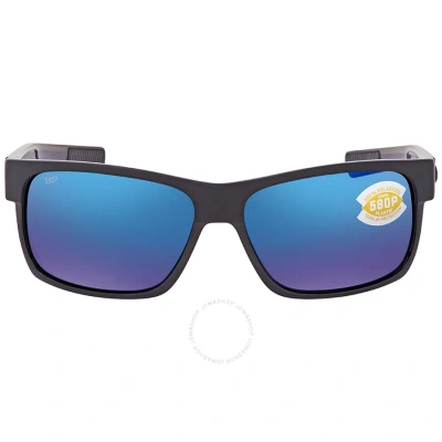Costa Del Mar Half Moon Blue Mirror Polarized Polycarbonate Men's Sunglasses Hfm 155 Obmp 60