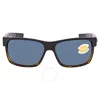 Costa Del Mar Half Moon Gray Polarized 580p Sunglasses Hfm 181 Ogp In Black / Gray / Tortoise