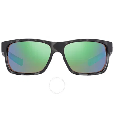 Costa Del Mar Half Moon Green Mirror Polarized Glass Men's Sunglasses 6s9026 902637 60