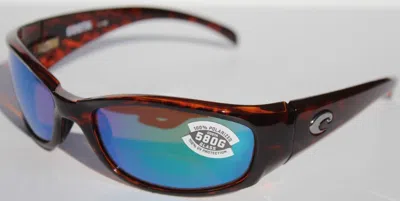 Pre-owned Costa Del Mar Hammerhead Polarized Sunglasses Tortoise/green 580g Glass Rare In Green Mirror