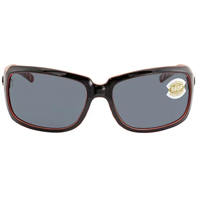 Costa Del Mar Isabela Grey Polarized Polycarbonate Ladies Sunglasses Ib 32 Ogp 64
