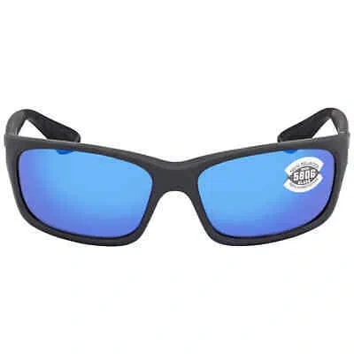 Pre-owned Costa Del Mar Jose Blue Mirror Polairzed Glass Men's Sunglasses Jo 98 Obmglp 62