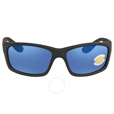 Costa Del Mar Jose Blue Mirror Polarized Polycarbonate Men's Sunglasses Jo 01 Obmp 62 In Black / Blue