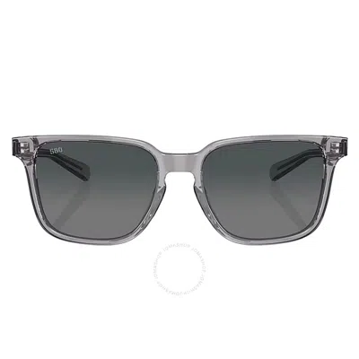 Costa Del Mar Kailano Smk Crystl Gry Grad 580g  Square Polarized Sunglasses In Grey