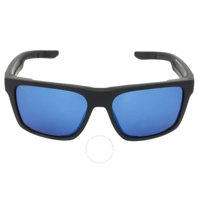 Costa Del Mar Lido Blue Mirror Polarized Polycarbonate Men's Sunglasses 6s9104 910405 57 In Black / Blue