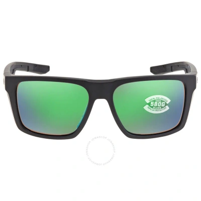 Costa Del Mar Lido Green Mirror Polarized Glass Men's Sunglasses 6s9104 910402 57 In Black / Green