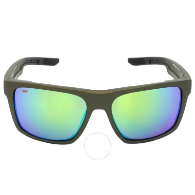 Costa Del Mar Lido Green Mirror Polarized Polycarbonate Men's Sunglasses 6s9104 910411 57 In Green / Grey / Metallic