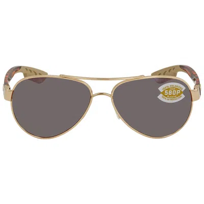 Costa Del Mar Loreto Copper Silver Mirror Polarized Polycarbonate Pilot Ladies Sunglasses Lr 64 Oscp 56 In Multi