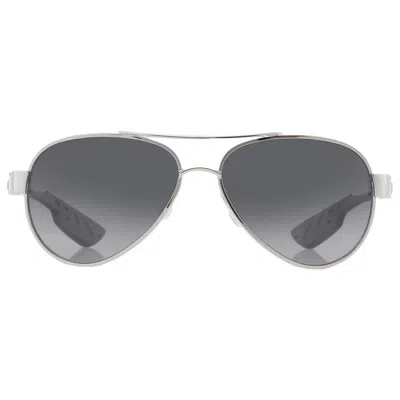 COSTA DEL MAR LORETO GREY GRADIENT POLARIZED GLASS PILOT LADIES SUNGLASSES 6S4006 400634 56