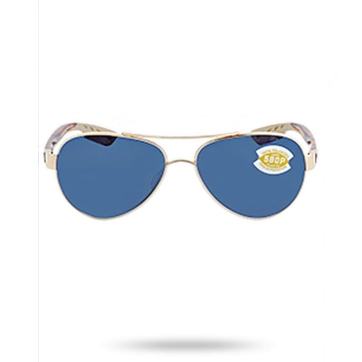 Costa Del Mar Loreto Grey Polarized Polycarbonate Ladies Sunglasses Lr 64 Ogp 56 In Gold / Gray / Grey / Rose / Rose Gold / Tortoise