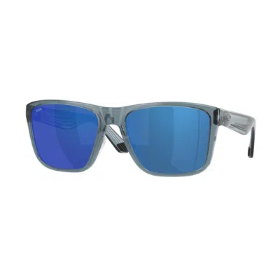 Costa Del Mar Los Alijos Blue Mirror Polarized Polycarbonate Square Men's Sunglasses 6s9126 912608 5 In Gray