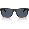 Costa Del Mar Mainsail 55mm Polarized Rectangular Sunglasses In Multi