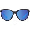 COSTA DEL MAR COSTA DEL MAR MAYFLY BLUE MIIRROR POLARIZED GLASS LADIES SUNGLASSES 6S9110 911001 58