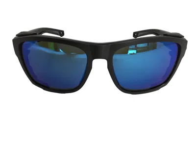 Pre-owned Costa Del Mar Men's Bio Resin Black Pearl Polarized Blue Sunglasses King 7037