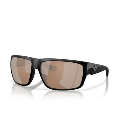 Costa Del Mar Men's Fly Line Polarized Sunglasses, 6s9129 In Matte Black