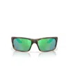 Costa Del Mar Jose Pro 62mm Polarized Oversize Rectangular Sunglasses In Green