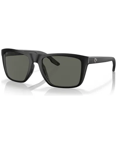 Costa Del Mar Men's Mainsail Polarized Sunglasses, 6s910755-p 55 In Matte Translucent Sitka