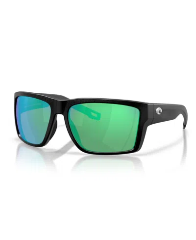 Costa Del Mar Men's Polarized Rectangle Sunglasses San Carlos 6s9138 In Orange