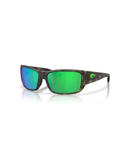Costa Del Mar Men's Polarized Schoolie Sunglasses, 6s9132 In Green