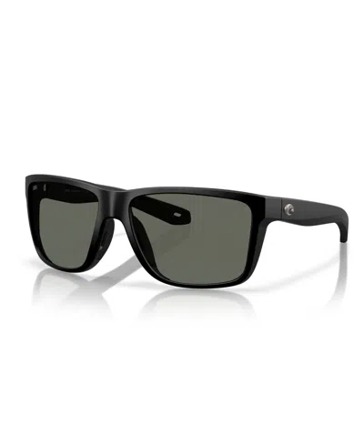Costa Del Mar Men's Polarized Sunglasses, Broadbill Ii 6s9120 In Matte Black