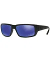Costa Del Mar Men's Polarized Sunglasses, Fantail In Black,mirror Blue Polarized
