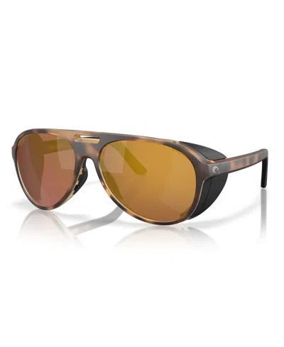 Costa Del Mar Men's Polarized Sunglasses, Grand Catalina 6s9117 In Matte Tortoise