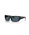 Costa Del Mar Men's Polarized Sunglasses, Schoolie 6s9132 In Black