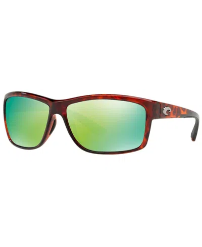 Costa Del Mar Men's Polarized Sunglasses In Tortoise,green Mir Pol