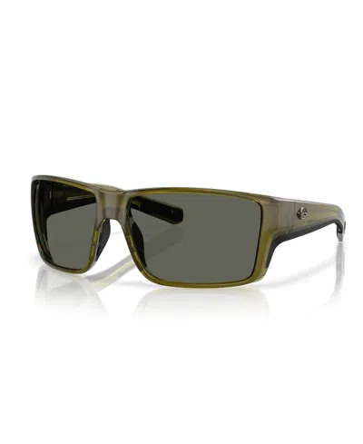 Costa Del Mar Men's Reefton Pro Polarized Sunglasses, 6s9080 In Green