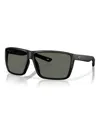 Costa Del Mar Men's Polarized Sunglasses, Broadbill Ii 6s9120 In Matte Black