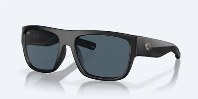 Costa Del Mar Men's Sampan Sunglasses In Matte Black / Grey In Multi