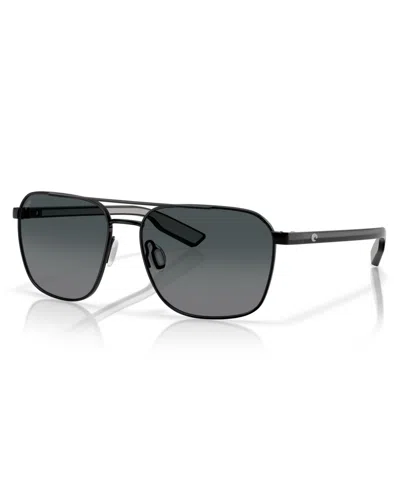 Costa Del Mar Men's Wader Polarized Sunglasses, 6s4003 In Black