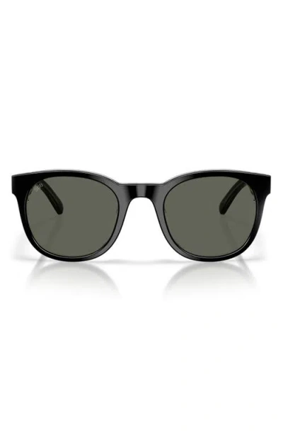 Costa Del Mar Middles 51mm Gradient Polarized Round Sunglasses In Black
