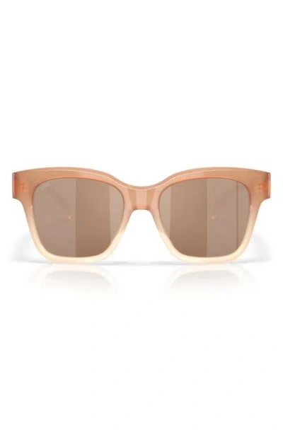 Costa Del Mar Nusa 54mm Square Sunglasses In Sandbar/copper Silver 580g