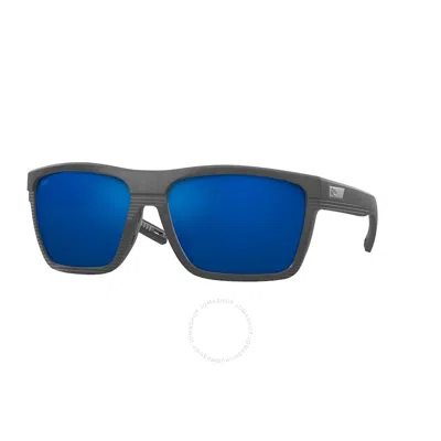 Costa Del Mar Pargo Blue Mirror Polarized Glass Rectangular Men's Sunglasses 6s9086 908601 61