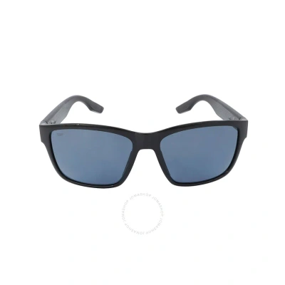 Costa Del Mar Paunch Grey Polarized Polycarbonate Men's Sunglasses 6s9049 904903 57 In Black / Grey