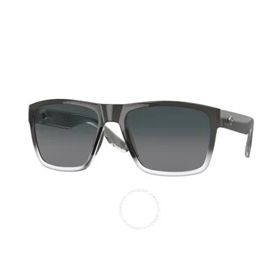 Costa Del Mar Paunch Xl Grey Gradient Polarized Glass Square Men's Sunglasses 6s9050 905008 59