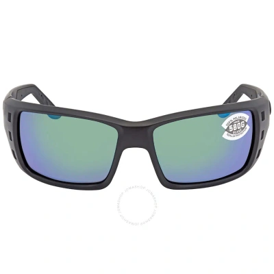 Costa Del Mar Permit Green Mirror Polarized Glass Men's Sunglasses Pt 01 Ogmglp 63 In Black / Green