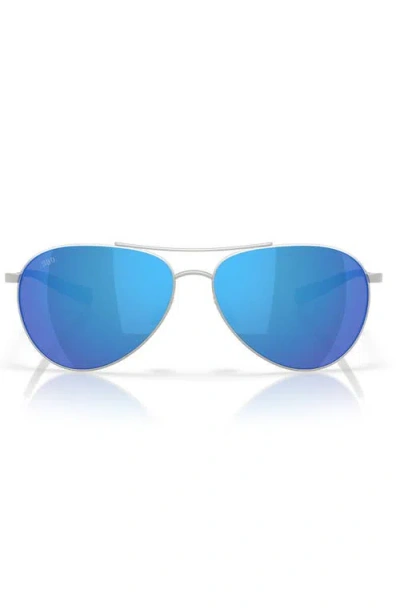 Costa Del Mar Piper 58mm Polarized Pilot Sunglasses In Blue