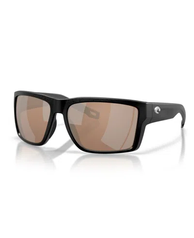 Costa Del Mar Polarized Rectangle Sunglasses San Carlos 6s9138 In Orange