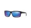 Costa Del Mar Seadrift Blue Mirror Polarized Glass Rectangular Ladies Sunglasses 6s9114 911402 58 In Black Black,blue Mir Pol