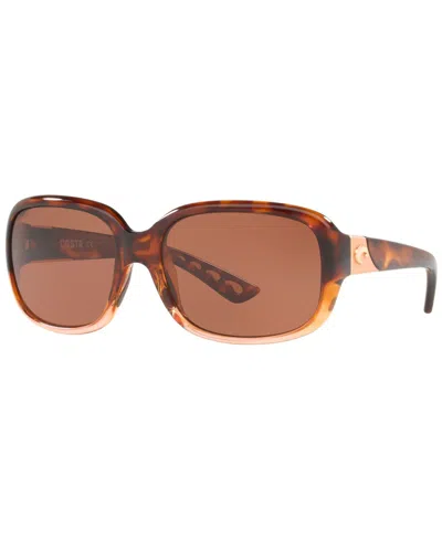 Costa Del Mar Costa Woman Sunglasses 6s9041 Gannet In Copper