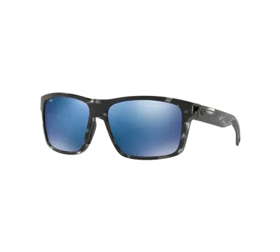 Costa Del Mar Polarized Sunglasses, Slack Tide 60 In Black,blue Mir Pol
