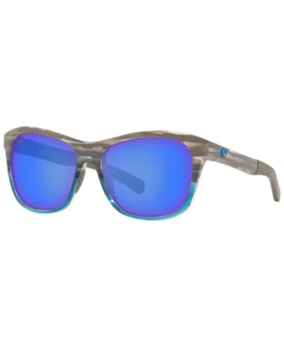 Costa Del Mar Polarized Sunglasses, Vela 56 In Gray